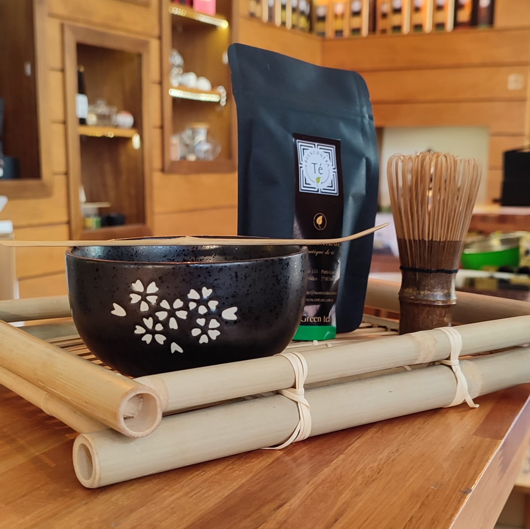 Caja de Té Bambú para Infusiones Grande